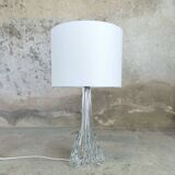 Pied de lampe à poser en cristal de Sèvres