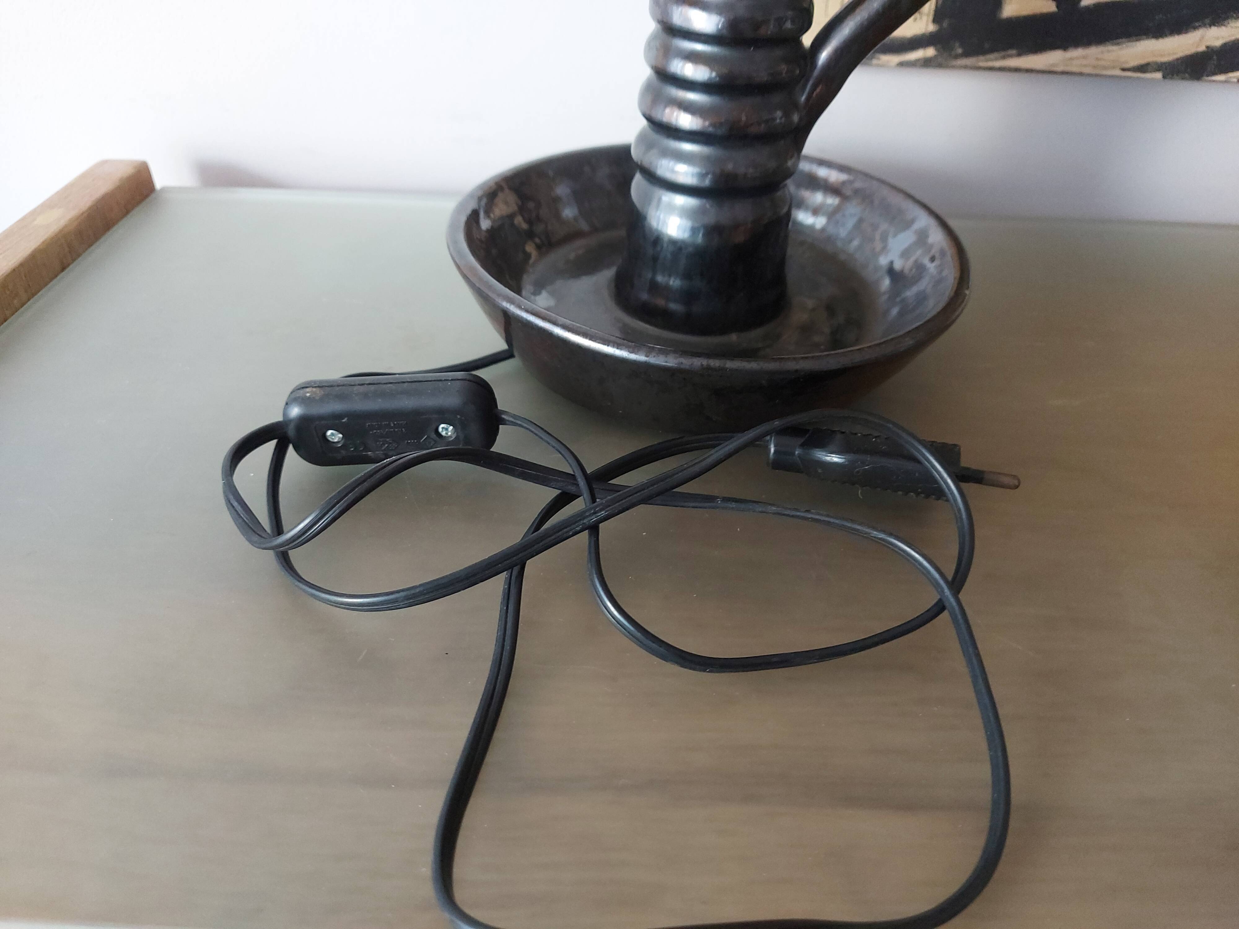 Ceramic lamp years 50's Vallauris