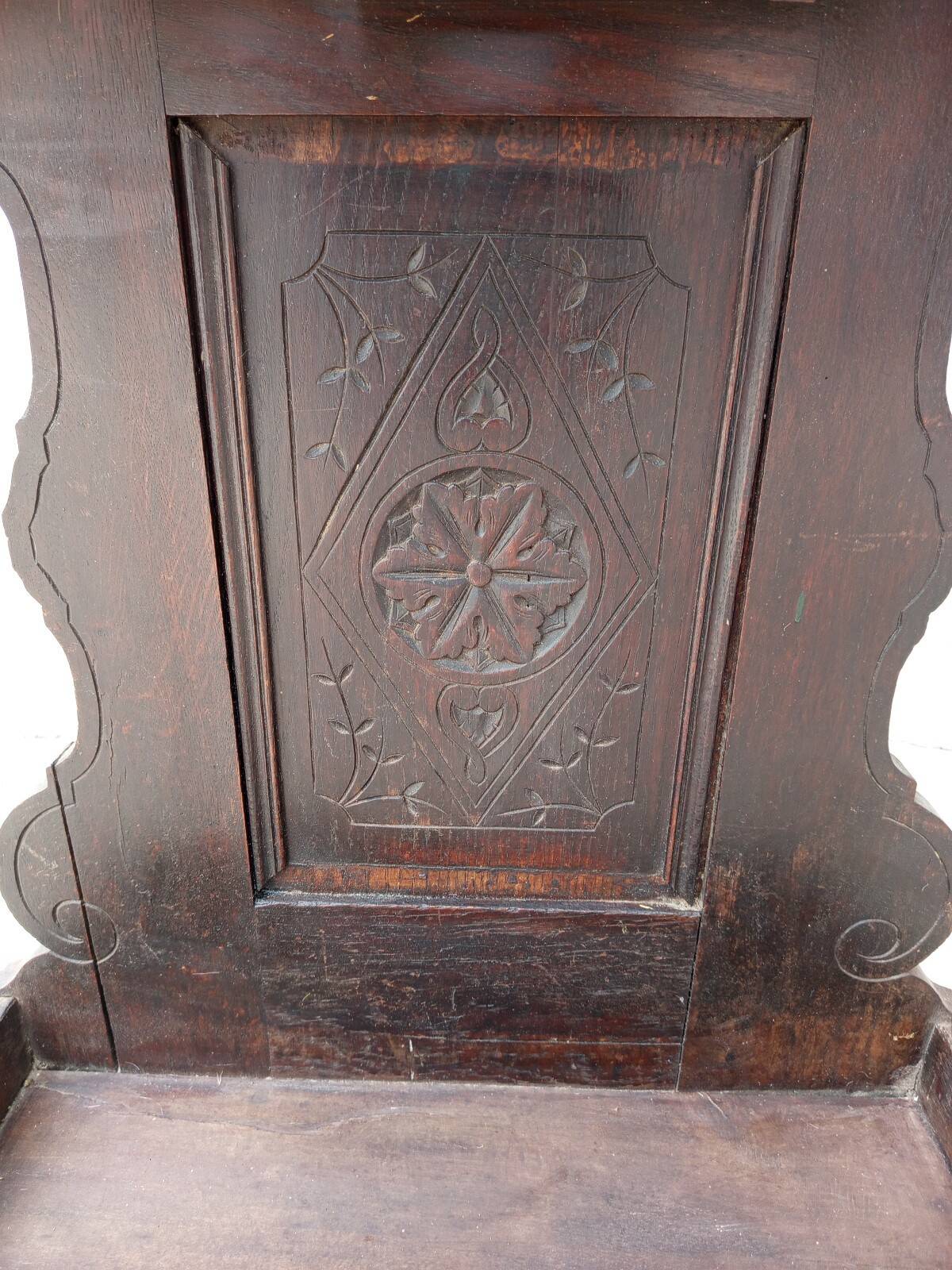Louis XV Oak Coat Rack Hall Stand 19th Century