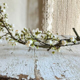Small side table with an antique finish