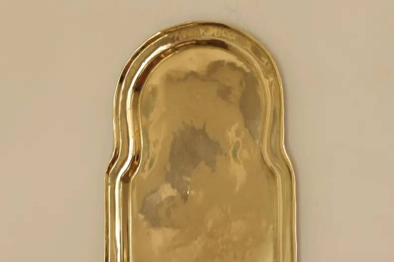 Pair of Swedish Mid Century Brass Wall Sconces