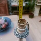 English lamp base, ostrich egg