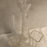 Set crystal vases XIXth