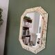 Vintage octagonal mirror