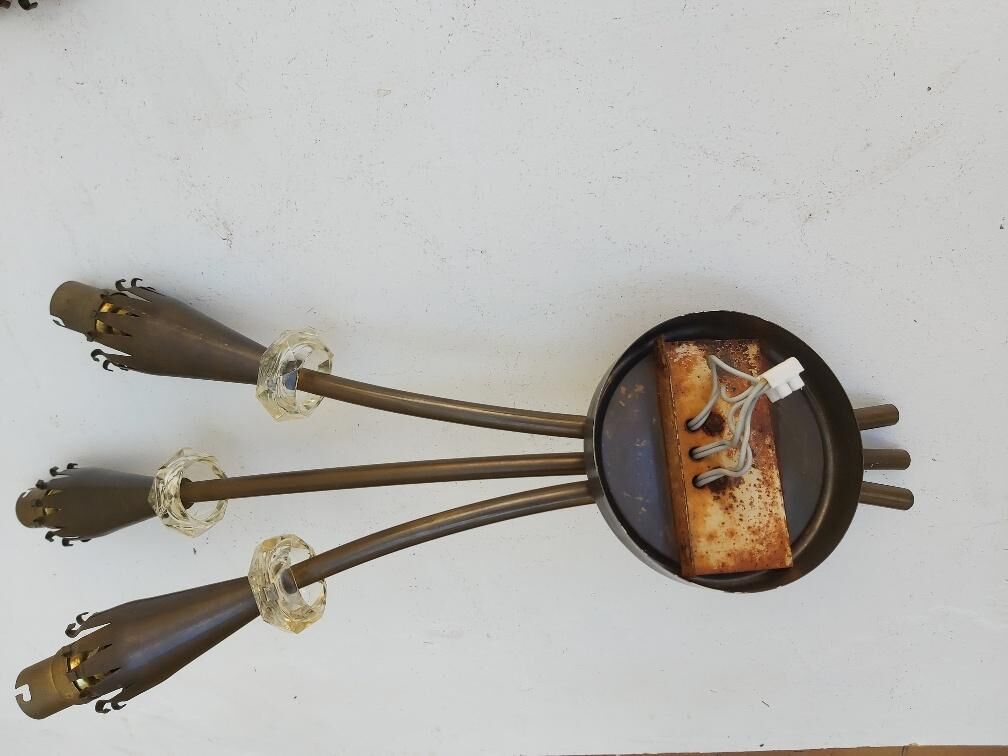 Pair of arum sconces edition Lunel Paris 50s