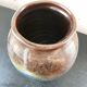 Blue-brown ceramic vase