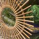 Rattan sun mirror 70'