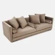 Sofa Malmo brown velour, Scandinavian design