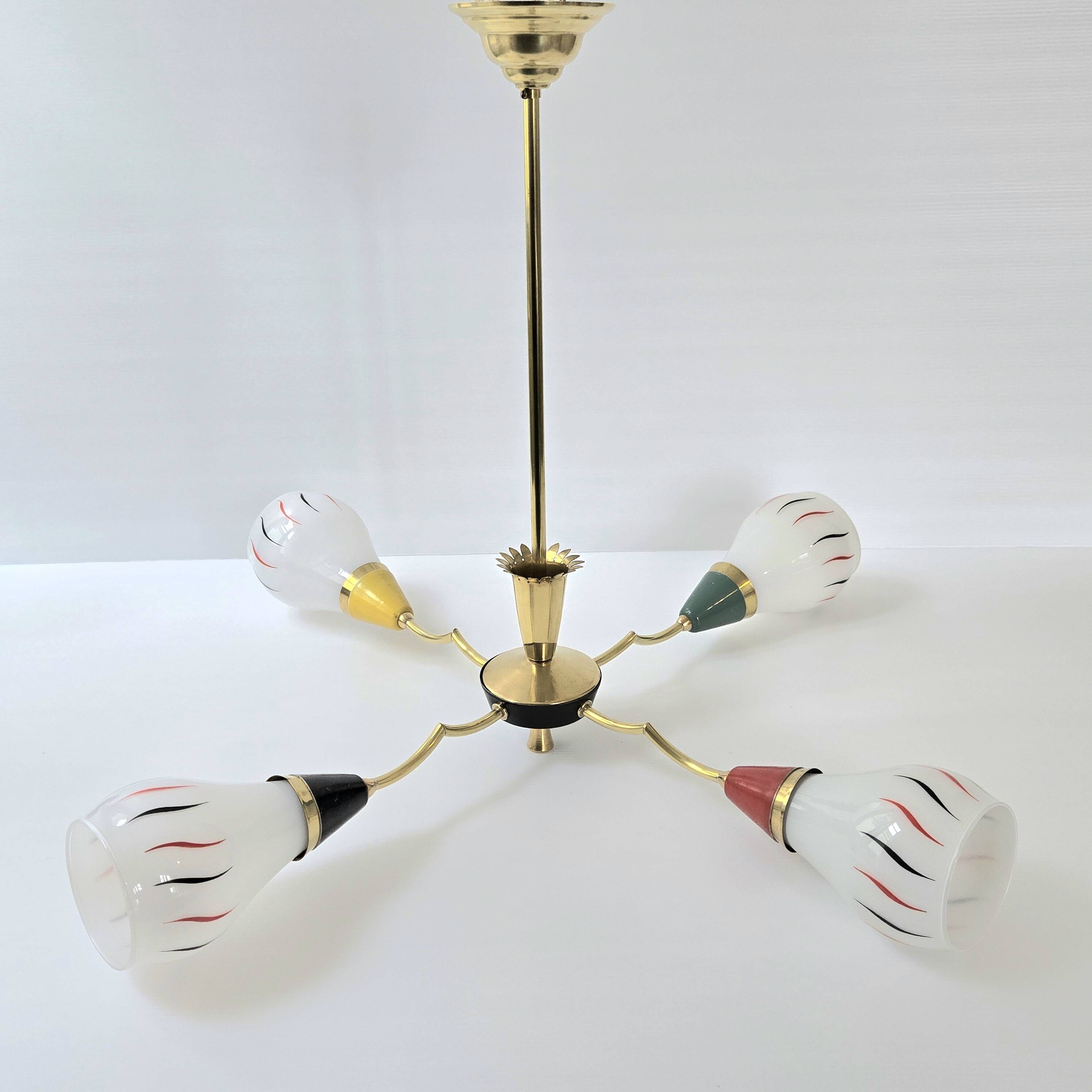 Vintage 1950 rockabilly chandelier