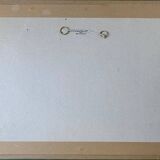 Watercolor painting "Icaunais Landscape" by Roger Hirsch - Burgundy + frame