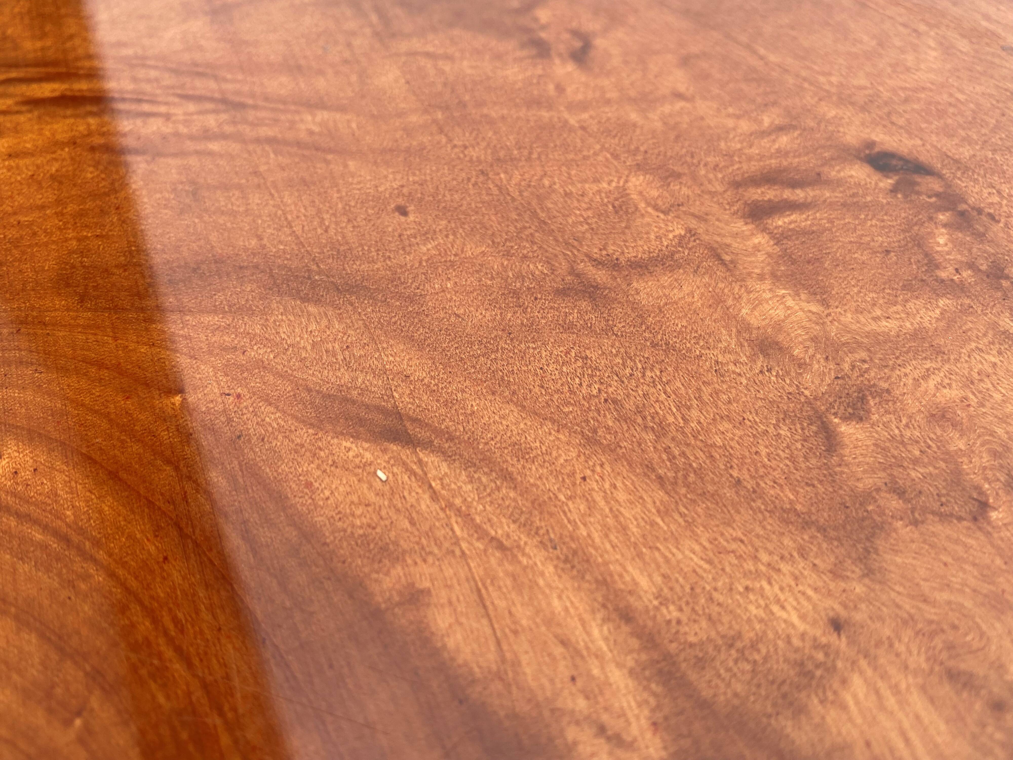 N1 coffee table in vintage 70s elm burl