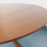 Bernhard Pedersen & Son Vintage Danish Scandinavian Round Coffee Table Teak