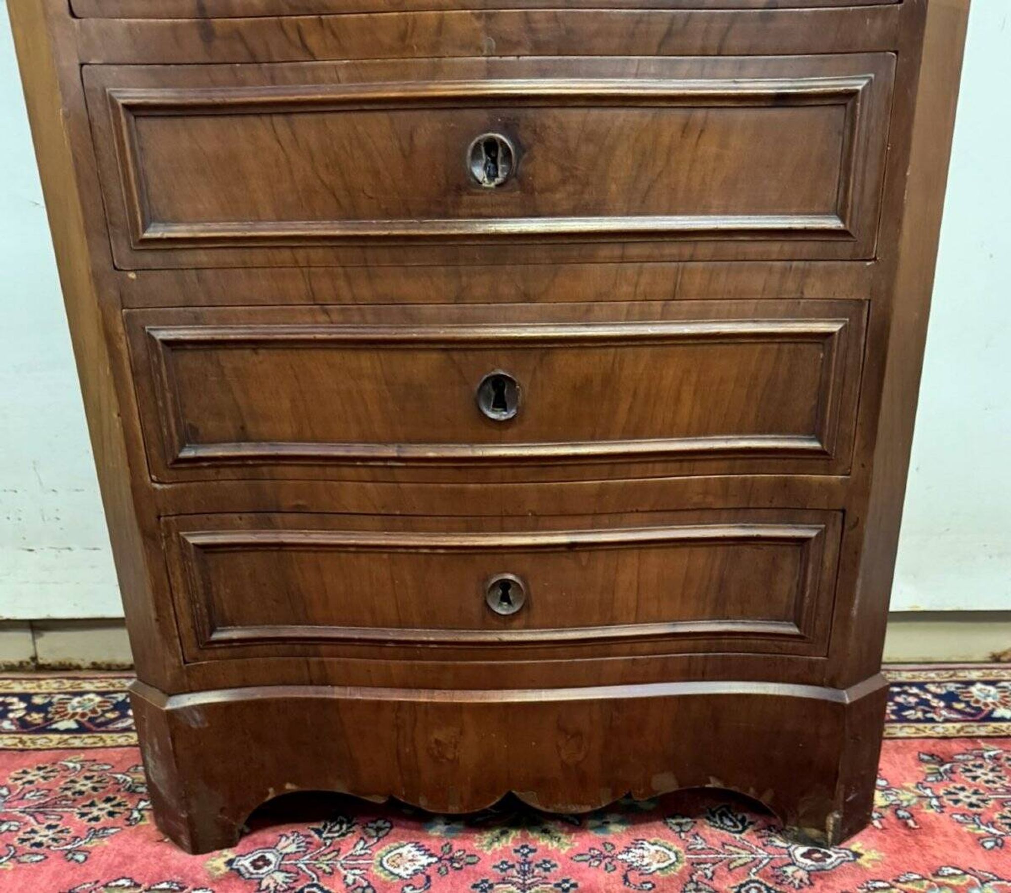 curved secretary in the guise of a Napoleon III period weekly desk