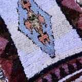 Tapis Marocain Boucherouite coloré - 121 x 235 cm