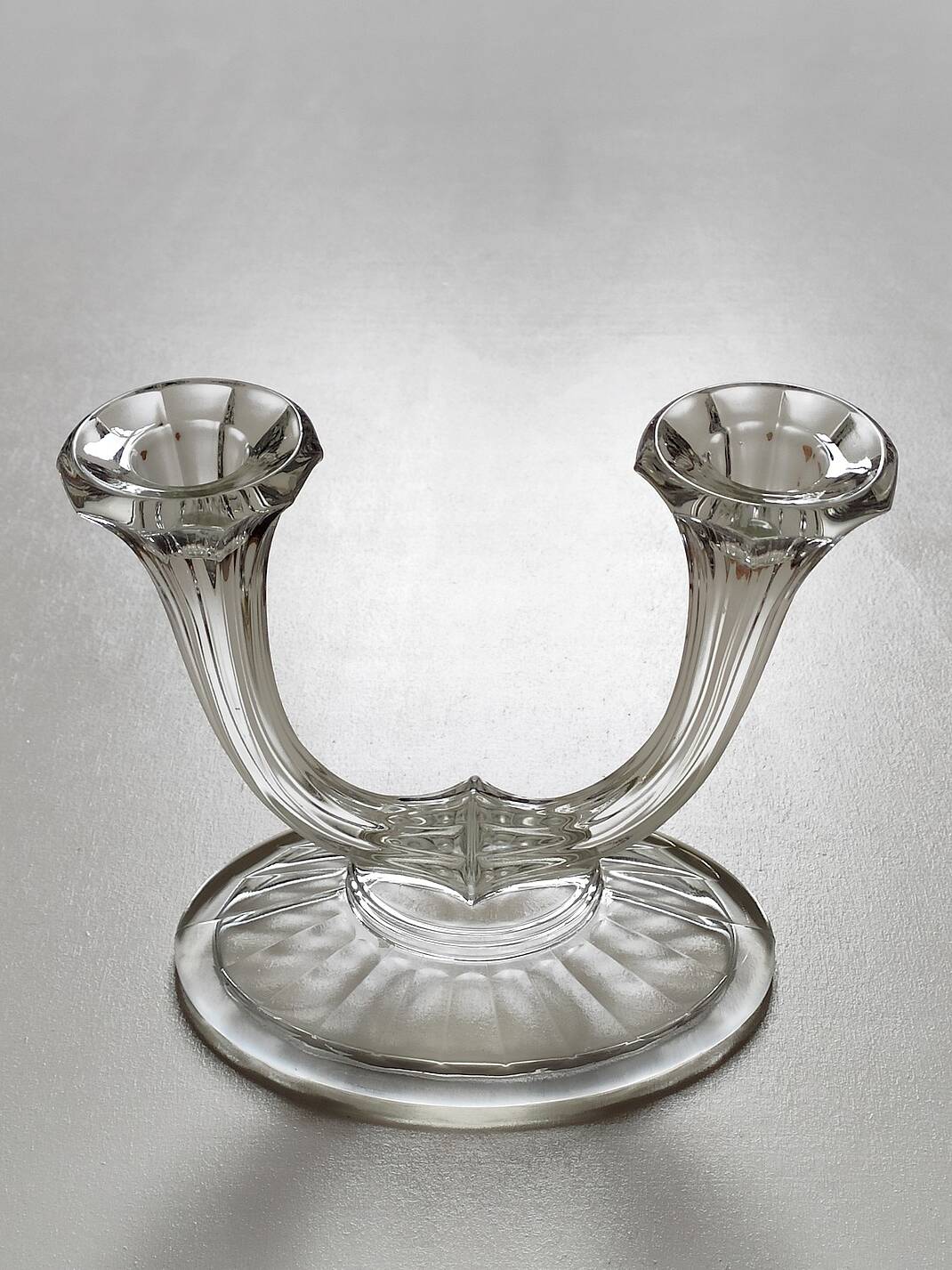 Chandelier double art déco cristal