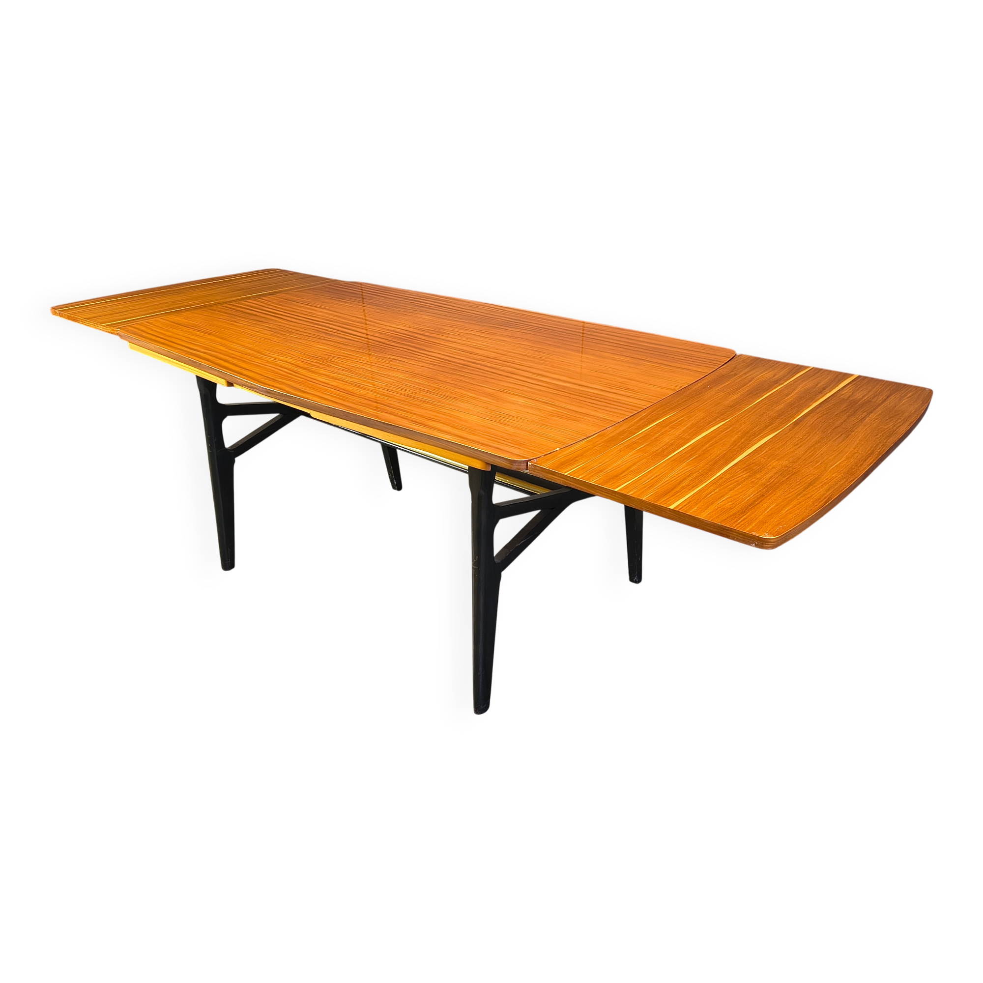 Table à manger extensible italienne des années 1950.
