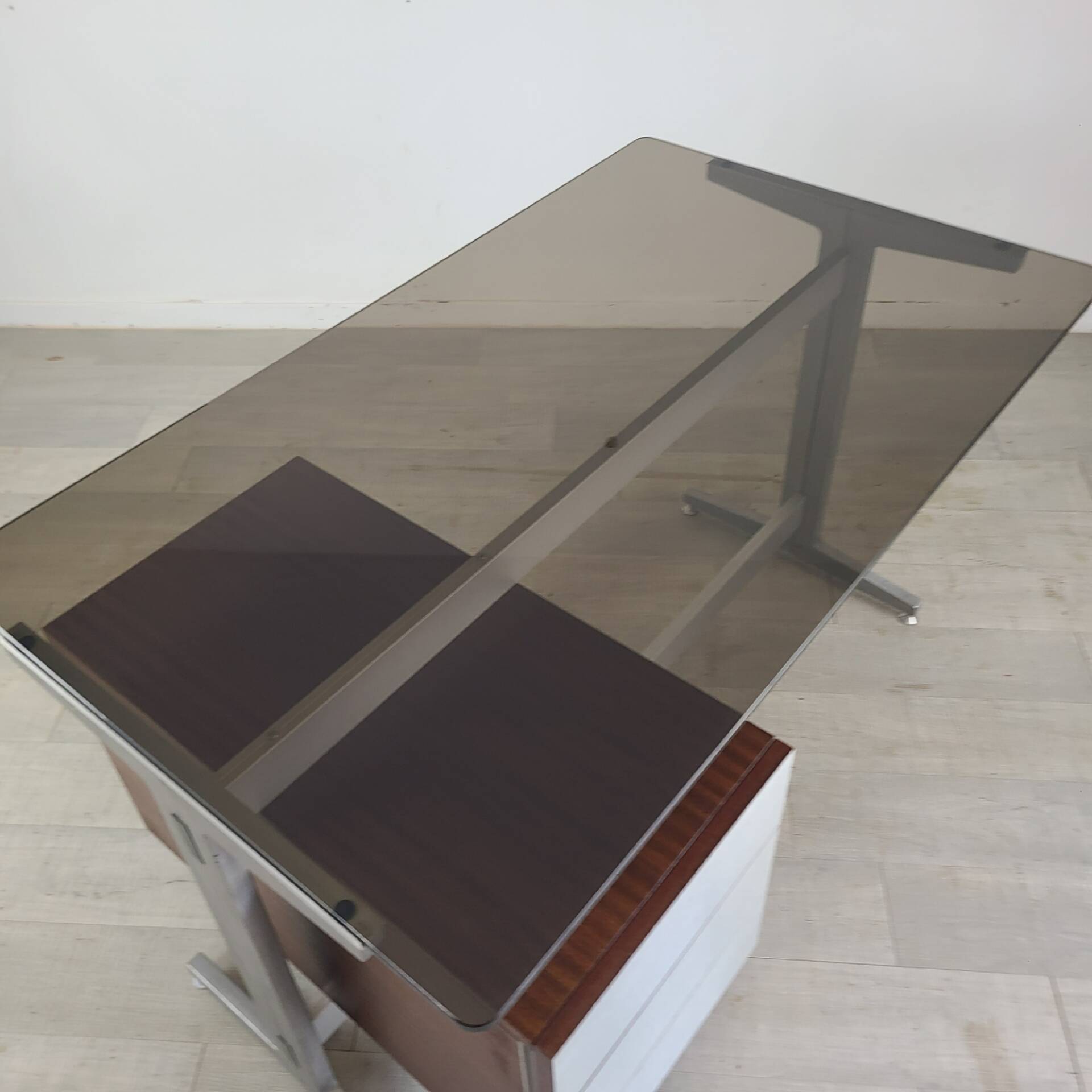 Modernist vintage desk Étienne Fermigier 1970s