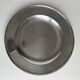 Circular pewter dish