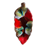 Vallauris empty pocket in ceramic leaf shape