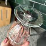 6 vintage faceted stemware
