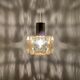 Amber Bubble Glass Pendant Lamp by Helena Tynell for Glashütte Limburg