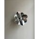 Applique fleur chromée, design 1970
