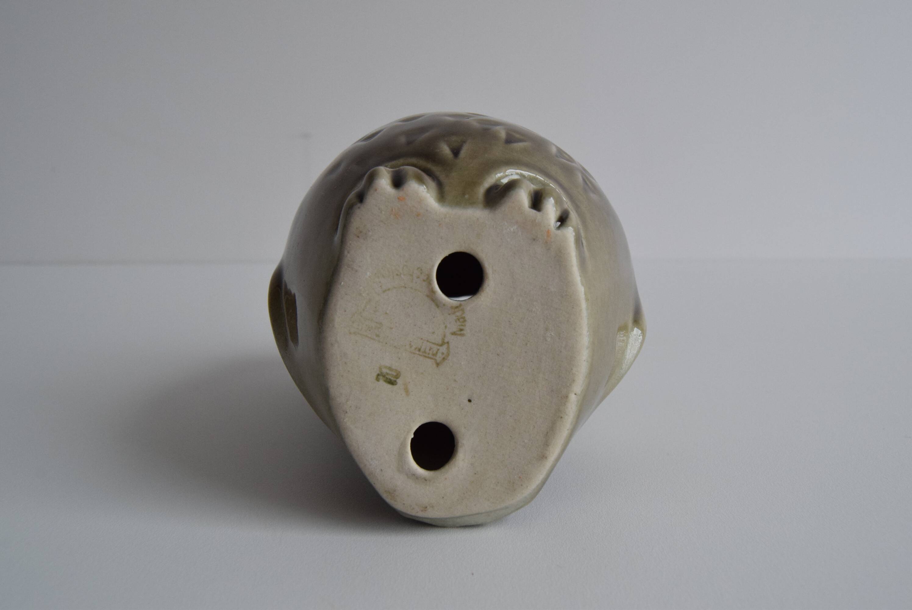 Ceramic owl treasure chest by Ditmar Urbach, 1960s.