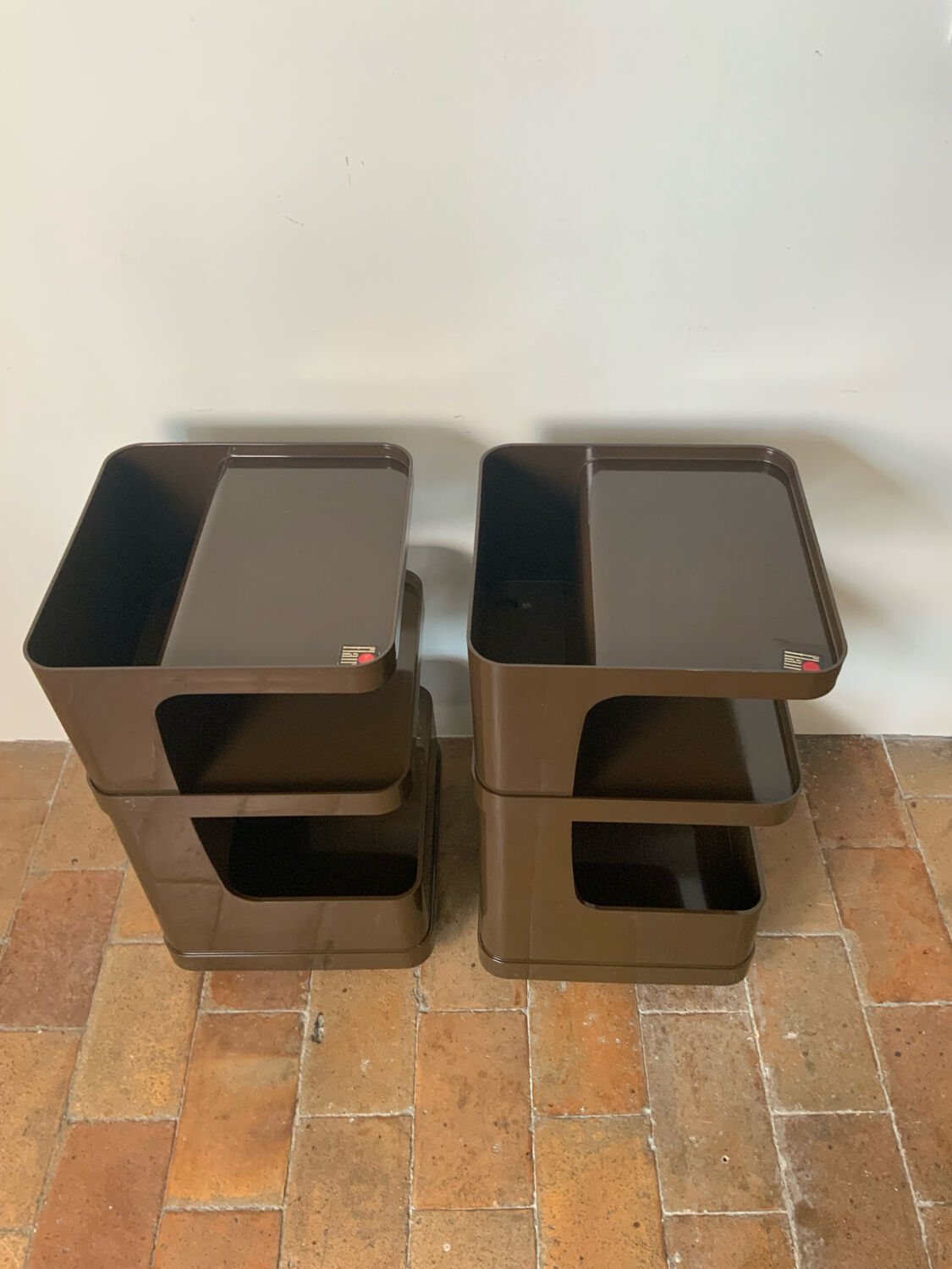 Vintage 70s serving trolleys