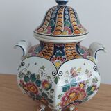 Delft earthenware covered vase
