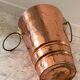 Vintage copper lion's head umbrella holder