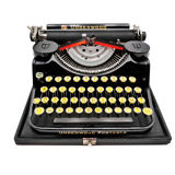 Underwood Portable 4 Bank Typewriter Revised New Black Ribbon 1930