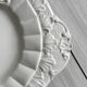 Antique white ceramic dish, made in Italy.