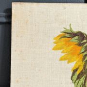 Vintage painting on linen "The Sunflowers" by Irmgard Gutsche 60s/70s