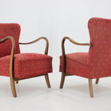 1940s Alfred Christensen Pair of Danish Low Back Easy Chairs