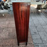 Bookcase forming showcase styleLouis XVI marble top