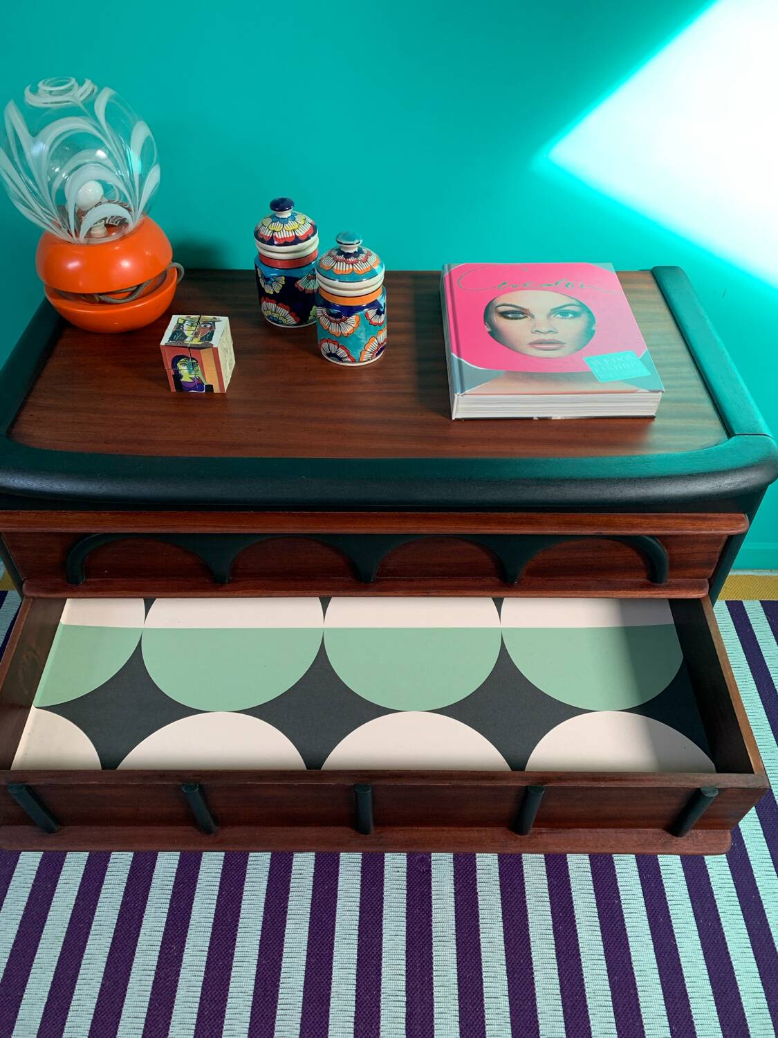 Vintage Scandinavian Art Deco chest of drawers