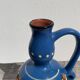 Small ethnic blue ceramic jar / vase