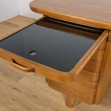 Art Deco Oak Freestanding Desk by Gunnar Ericsson for Facit AB Buromöbel