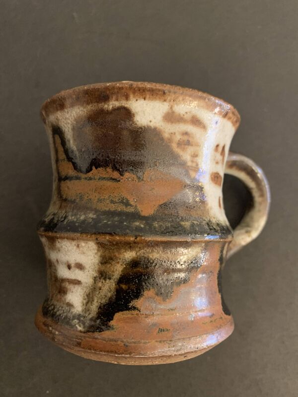 3 tasses et 3 sous tasses danoises Waldorff en grès vernissé