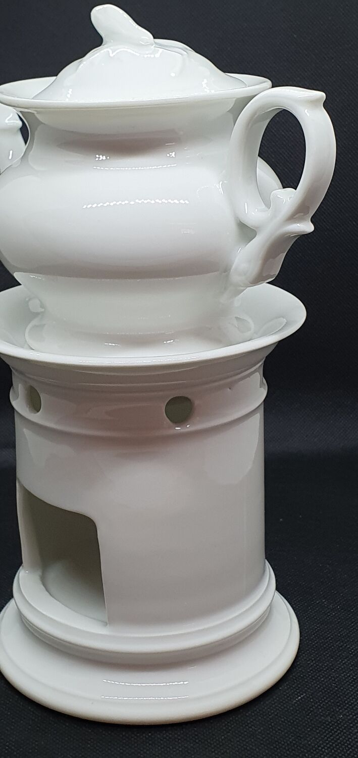 Porcelain herbal tea pot