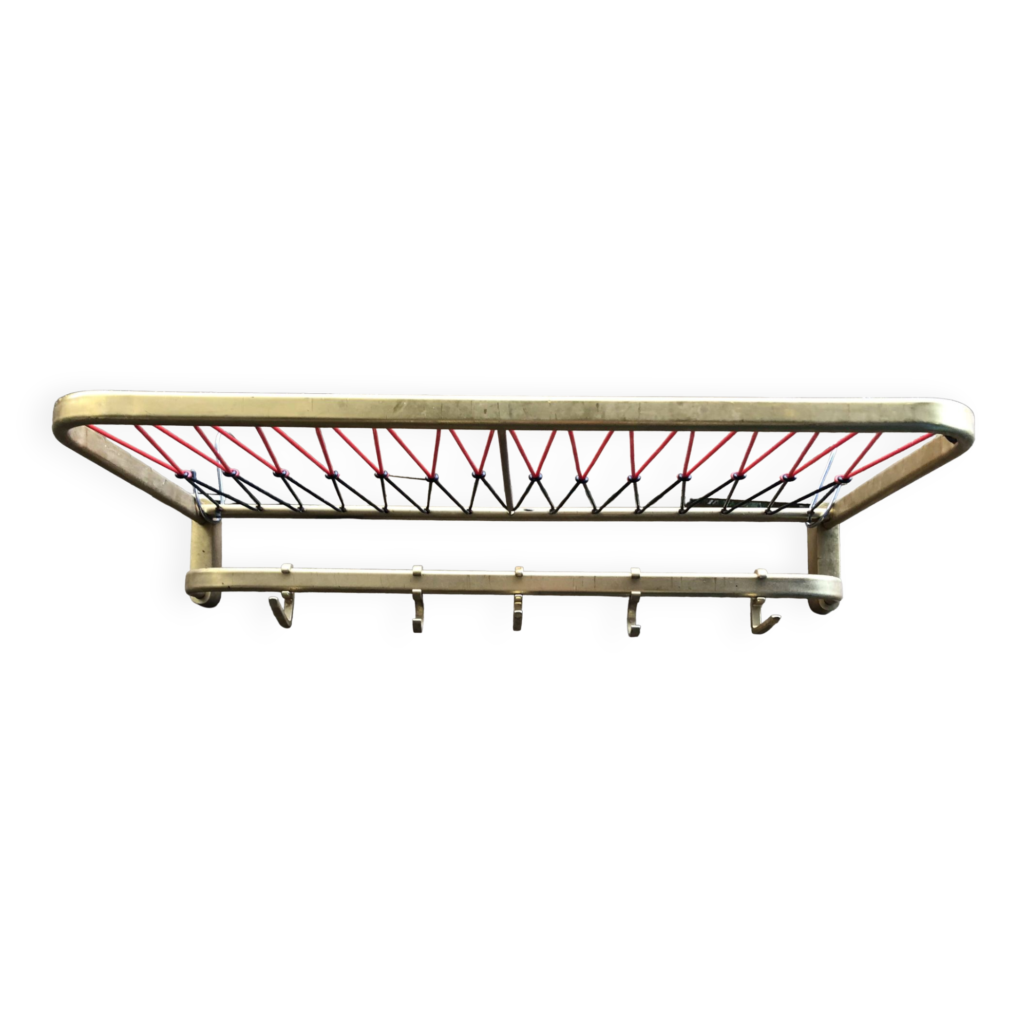 Wall coat rack sncf scoubidou 60s vintage