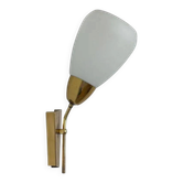 Mid Century Brass and Glass Wall Light/lamp by Kamenicky Senov - around 1970s