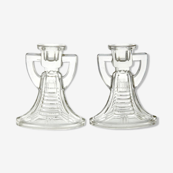 Set of two Victoria candle holders by Graffart & Delvenne