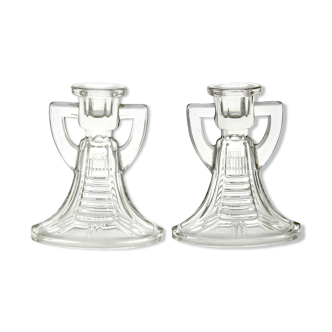 Set of two Victoria candle holders by Graffart & Delvenne