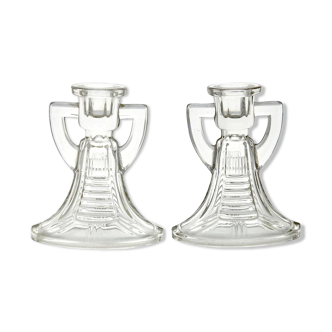 Set de deux bougeoirs Victoria par Graffart & Delvenne