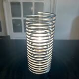 Chrome steel spring lamp