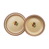Service 12 assiettes - Gien, modèle Primevères