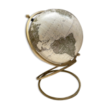 Globe earth 90s, brass spiral base