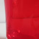 Red coloured glass vase Riihimaki Finland