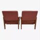 Vintage Danish Lounge Chairs In Rosewood And Leather. 1960s. 5